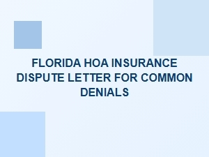 How to Dispute Common Florida Hoa Insurance Denials