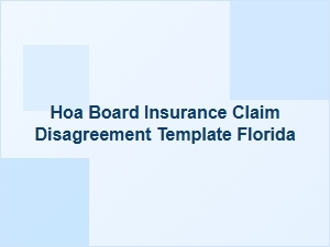 Handling Hoa Insurance Claim Disputes in Florida