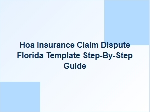 How to Handle an Hoa Insurance Claim Dispute in Florida